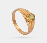 Yellow sapphire ring